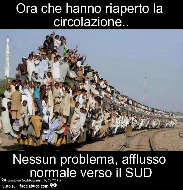 Ora che hanno riaperto la circolazione. Nessun problema, afflusso normale verso il sud