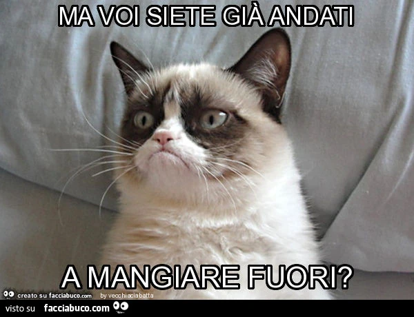 Ma voi siete già andati a mangiare fuori?