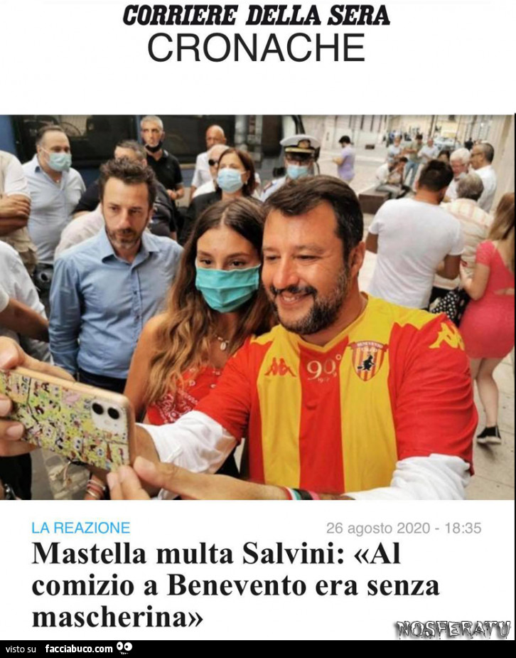 Mastella multa Salvini