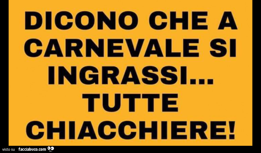 Dicono che a carnevale si ingrassi… tutte chiacchiere