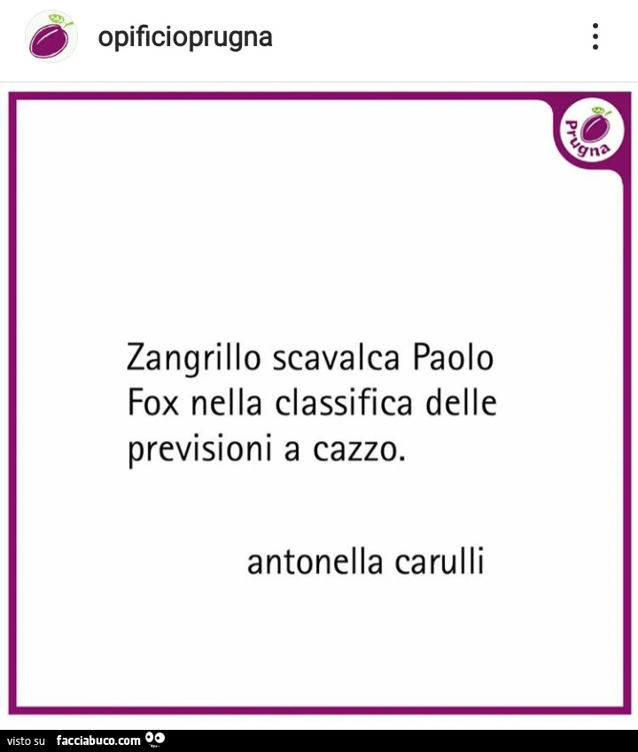 Zangrillo scavalca paolo fox nella classifica delle previsioni a cazzo