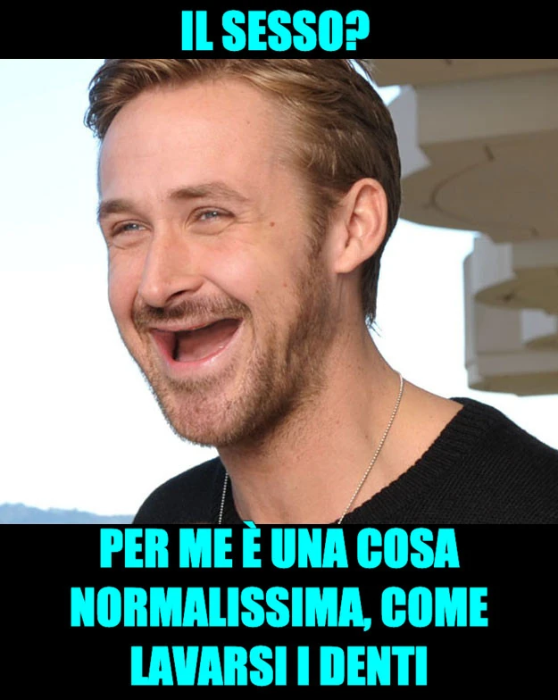Il sesso? Per me è una cosa normalissima, come lavarsi i denti