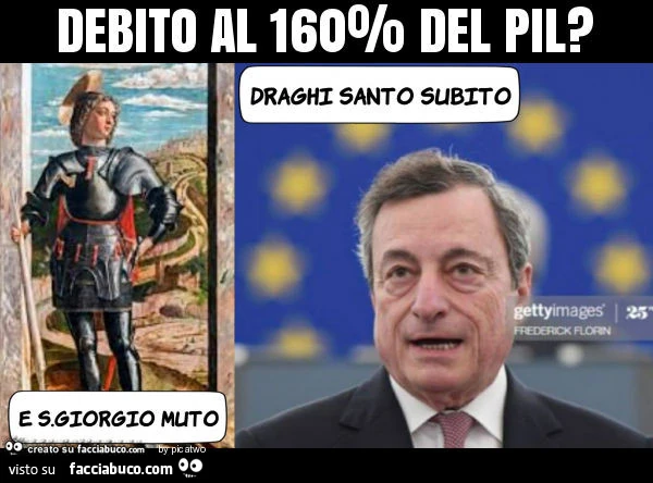 Debito al 160% del pil?