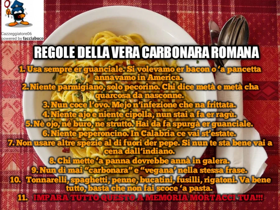 Regole per la carbomara