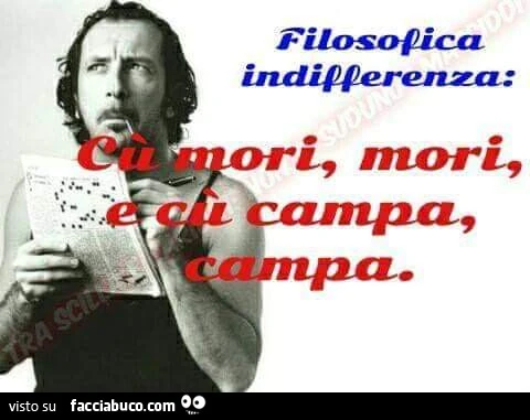 Filosofica indifferenza