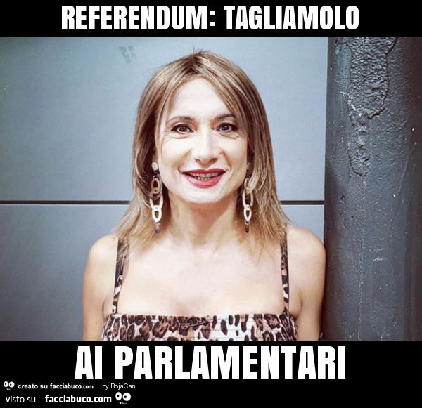 Referendum: tagliamolo ai parlamentari