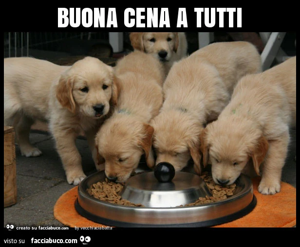 Buona cena a tutti