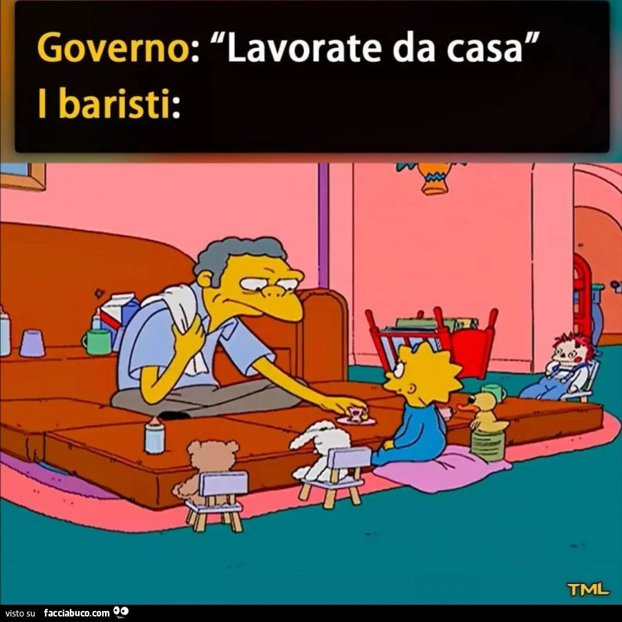 Governo: lavorate da casa. I baristi