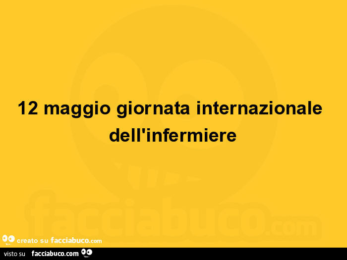 12 maggio giornata internazionale dell'infermiere