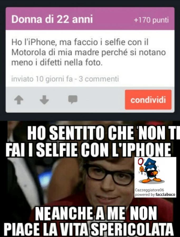 Selfie e vita spericolata