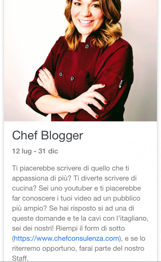 Chef Blogger