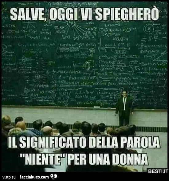 Niente per le donne