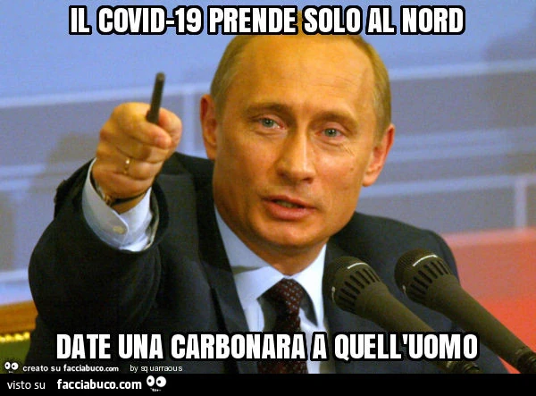 Il covid-19 prende solo al nord date una carbonara a quell'uomo