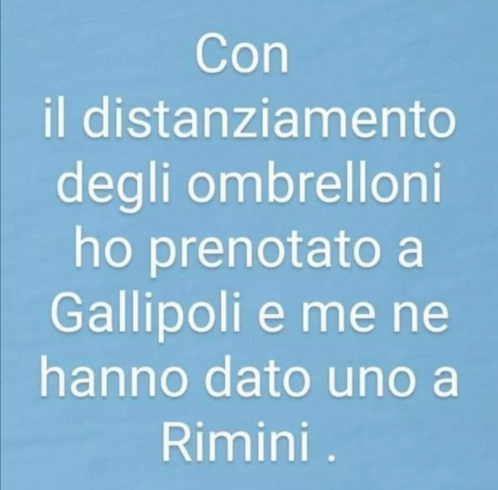 Distanziamento sociale eccessivo per le vacanze al mare