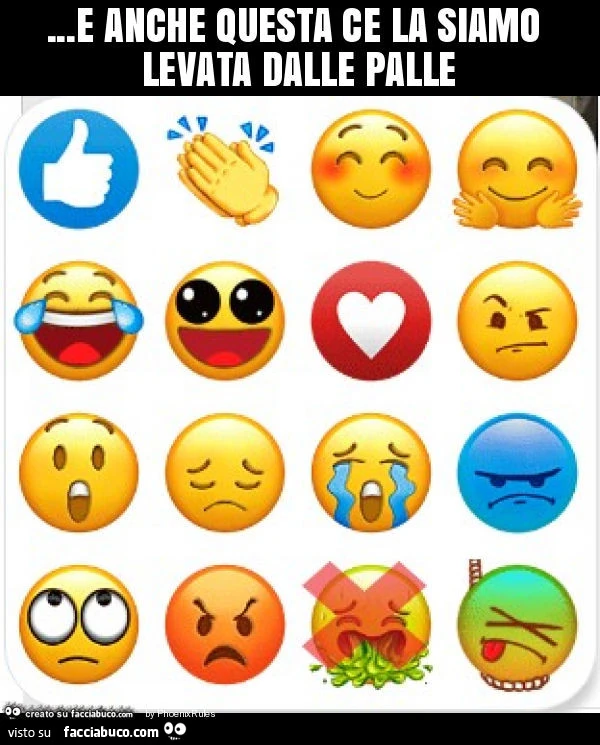 E anche questa ce la siamo levata dalle palle