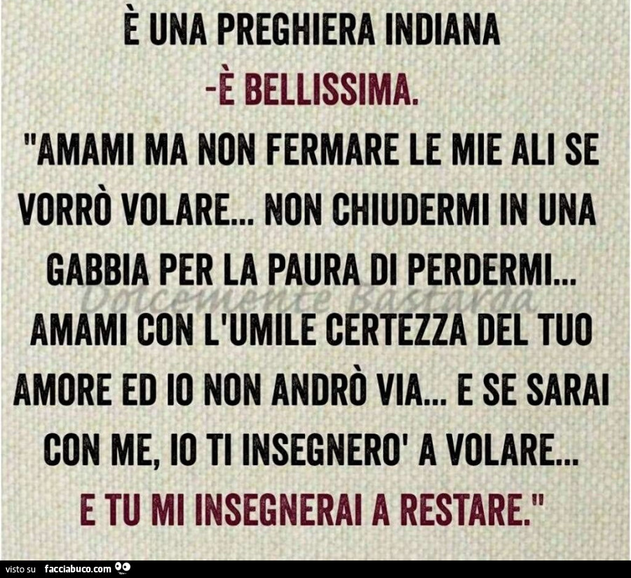 Preghiera Indiana