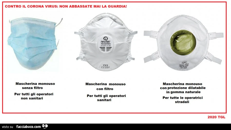Contro il corona virus: non abbassate mai la guardia