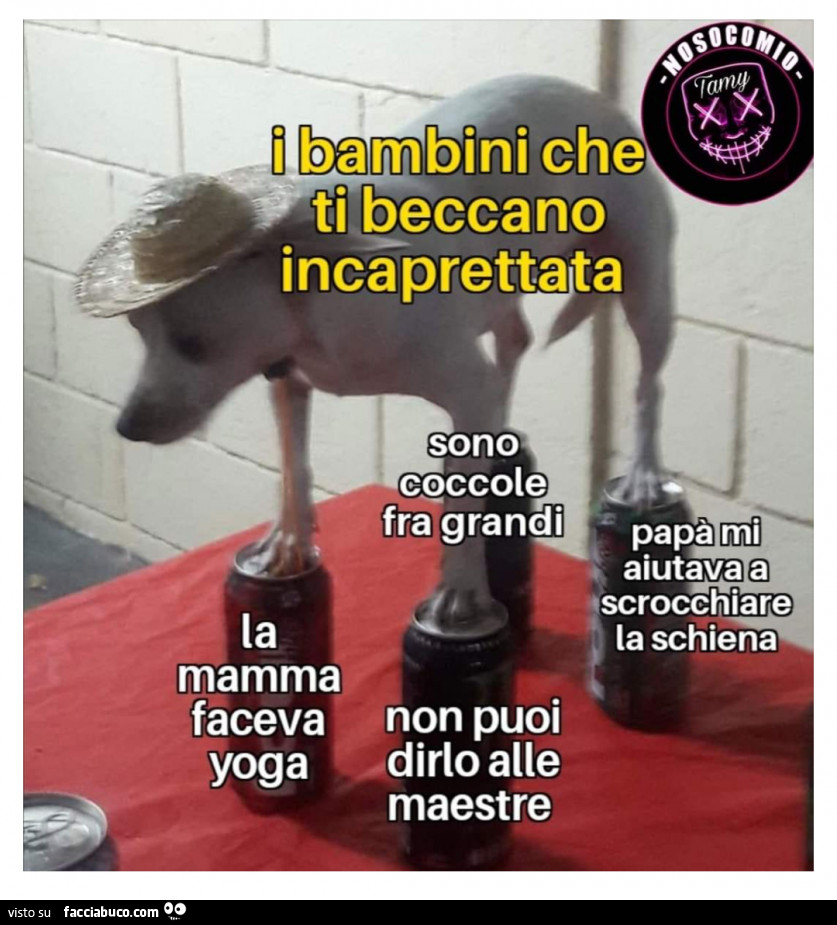I bambini che ti beccano incaprettata. Sono coccole fra grandi. La mamma faceva yoga. Non puoi dirlo alle maestre. Papà mi aiutava a scrocchiare la schiena