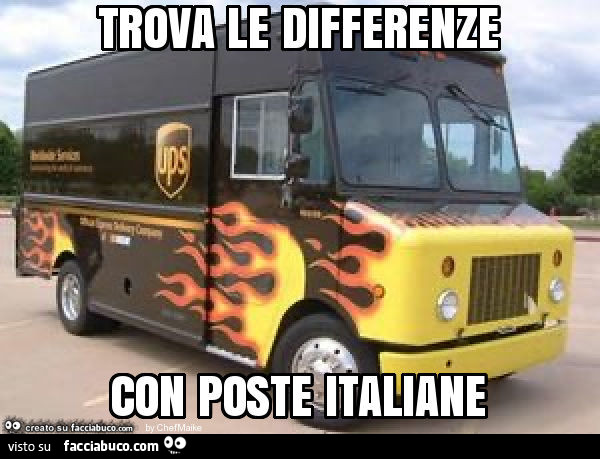 Trova le differenze con poste italiane