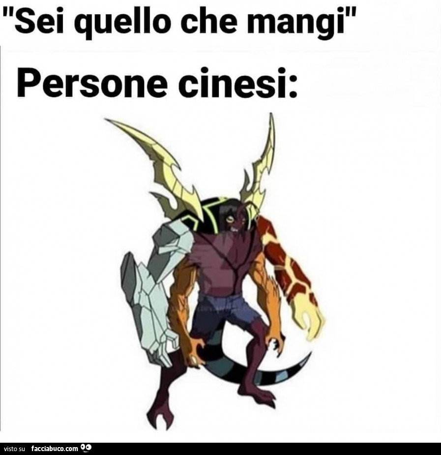 Sei quello che mangi. Persone cinesi