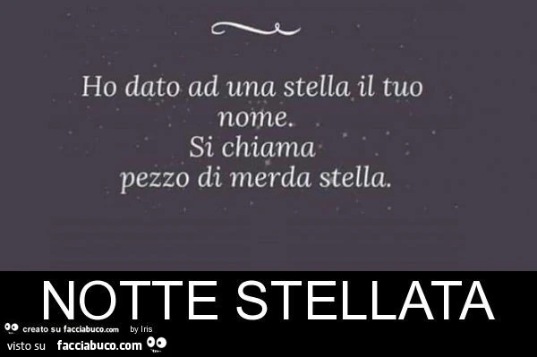 Notte stellata