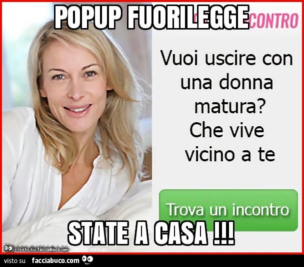 Popup fuorilegge state a casa