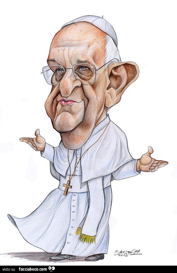 Caricatura di Papa Francesco