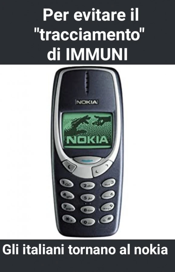 Per evitare il tracciamento di immuni si torna al nokia