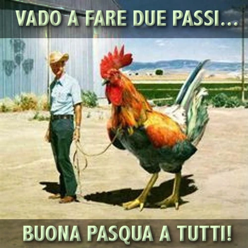 Buona Pasqua a tutti! Oggi esco a fare due passi