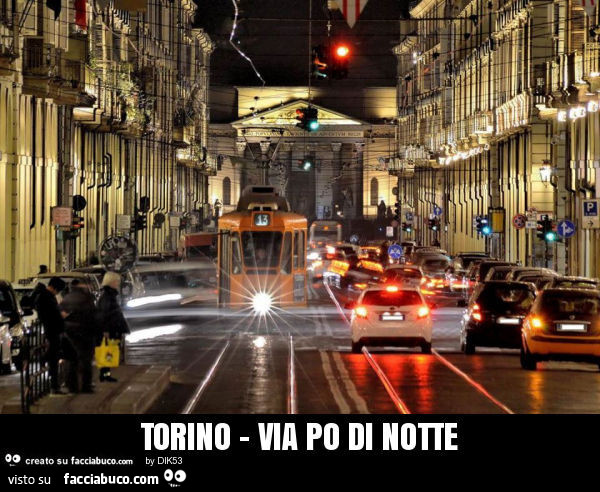Torino - via po di notte