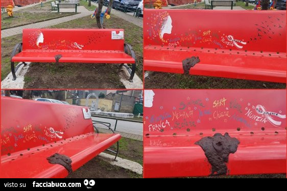 Atti vandalici alla panchina di Serino, ignorati dal sindaco
