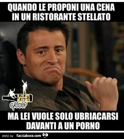 Quando le proponi una cena in un ristorante stellato