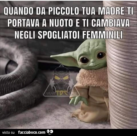 Quando da piccolo tua madre ti portava a nuoto e ti cambiava