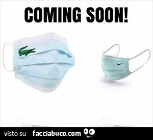 Coming soon mascherine lacoste