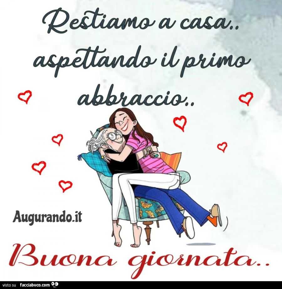 Restiamo a casa aspettando il primo abbraccio&hellip; buona giornata