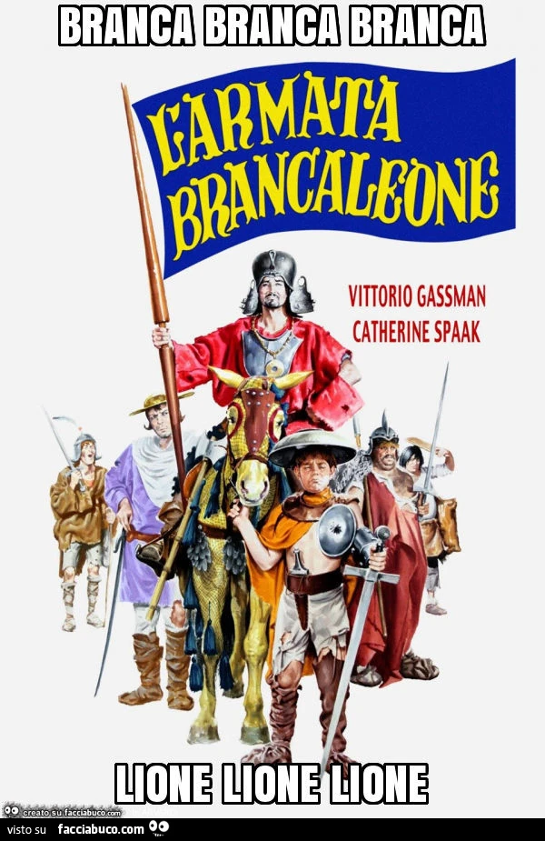 Branca branca branca lione lione lione