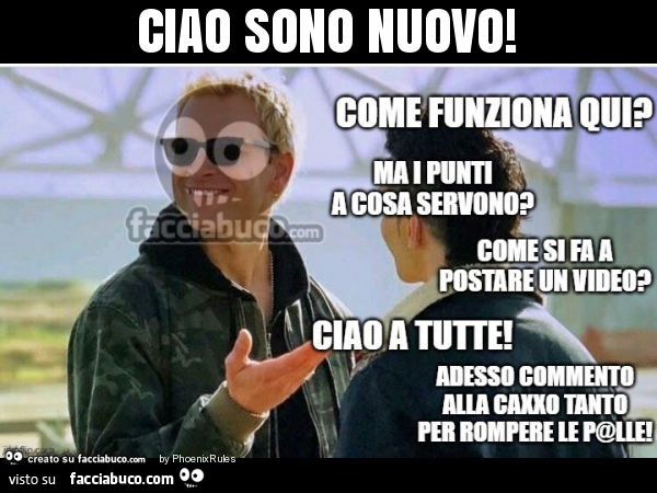 Ciao sono nuovo