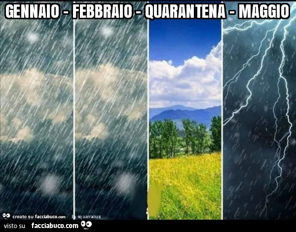 Gennaio - febbraio - quarantena - maggio