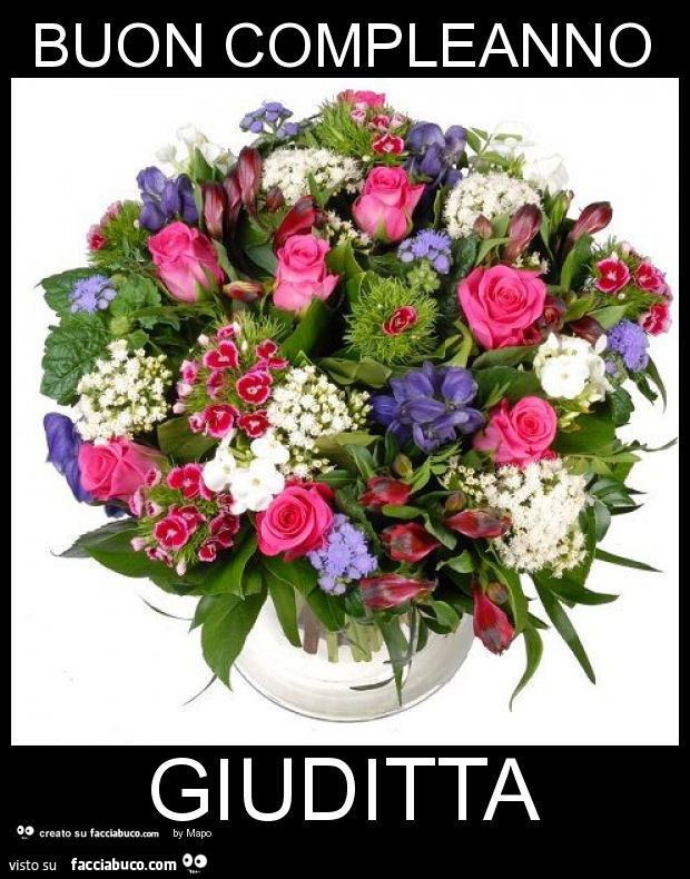Buon compleanno giuditta