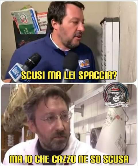 Scusi ma lei spaccia ma io che cazzo ne so scusa