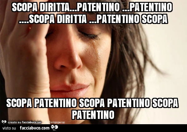 Scopa diritta&hellip; patentino&hellip; patentino&hellip; scopa diritta&hellip; patentino scopa scopa patentino scopa patentino scopa patentino scopa patentinoooo scopaaaaa aaaaa