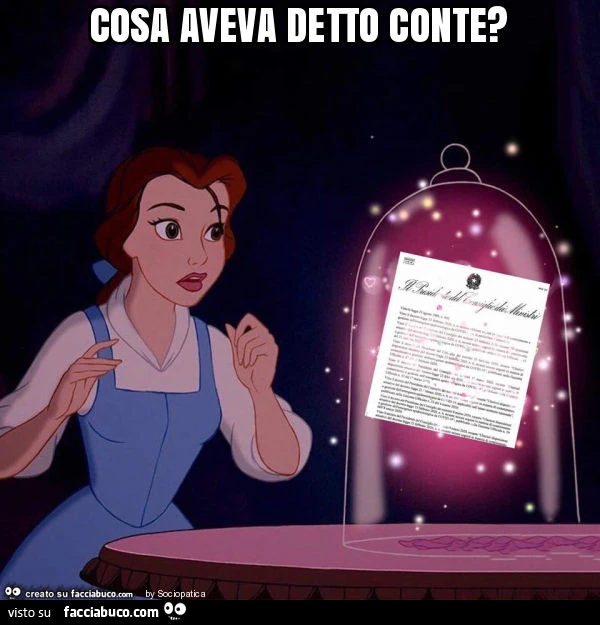 Cosa aveva detto Conte?