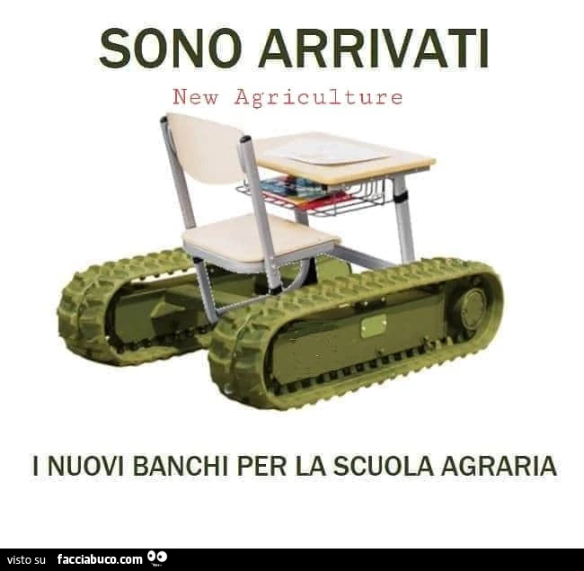 Sono arrivati i nuovi banchi per la scuola agraria