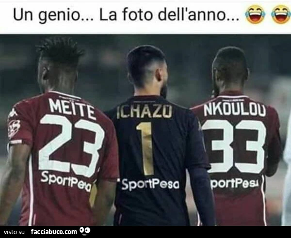 Un genio&hellip; la foto dell'anno&hellip; Meite Ichazo Nkoulou