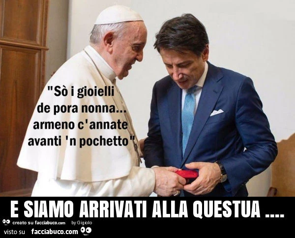 E siamo arrivati alla questua