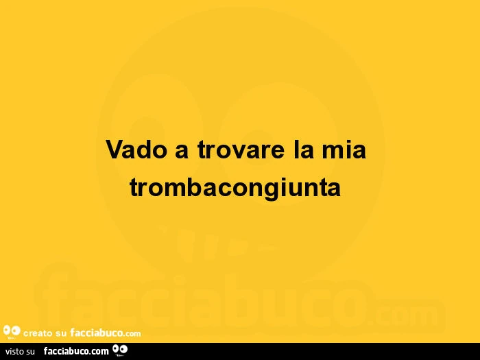 Vado a trovare la mia trombacongiunta