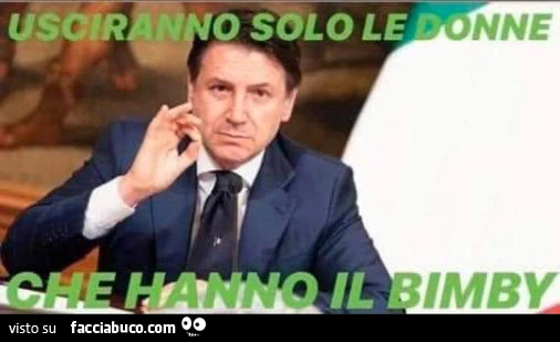 Usciranno solo le donne che hanno il bimby