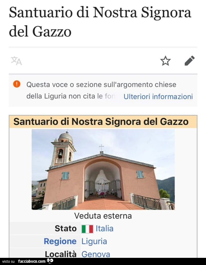 Santuario di nostra signora del gazzo