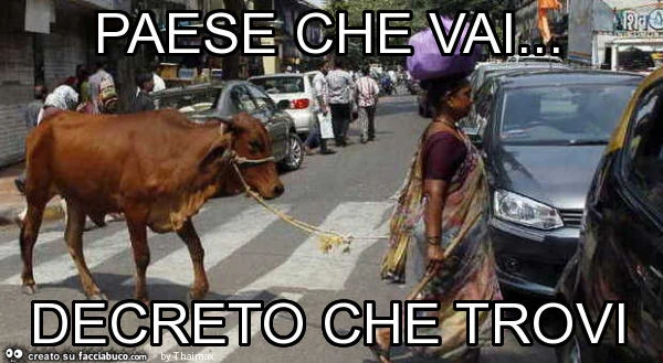 Paese che vai&hellip; decreto che trovi