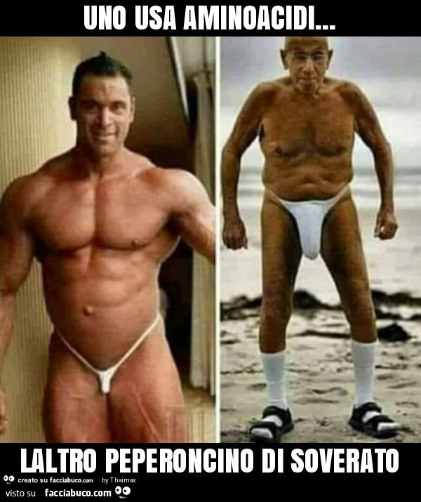 Uno usa aminoacidi… laltro peperoncino di soverato